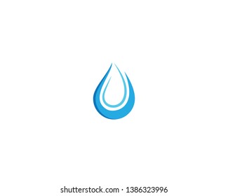 Water drop vector icon illustration