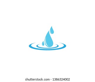 Water drop vector icon illustration