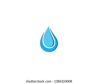 Water drop vector icon illustration