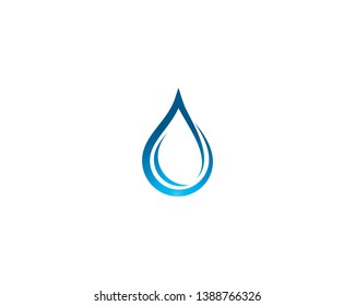 Water drop vector icon illustration