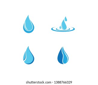 Water drop vector icon illustration