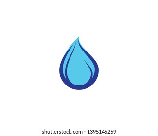 Water drop vector icon illustration