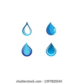 Water drop vector icon illustration
