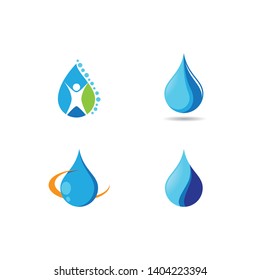 Water drop vector icon illustration