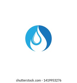 Icono de vector de caída de agua