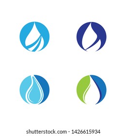 Water drop vector icon illustration