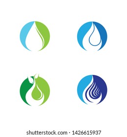 Water drop vector icon illustration