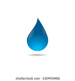 Water drop vector icon illustration