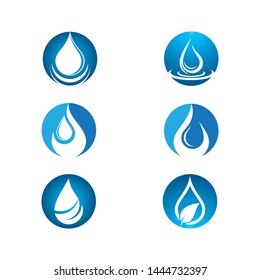 Water drop vector icon illustration