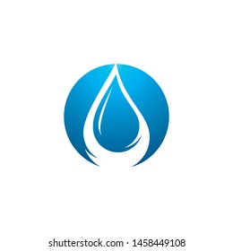 Water drop vector icon illustration