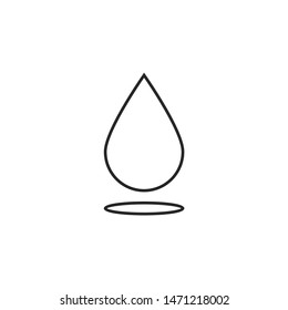 Water drop vector icon. Water drop vector illustration