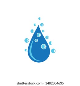 Water drop vector icon illustration