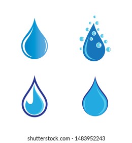 Water drop vector icon illustration