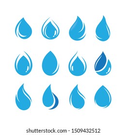 Water drop vector icon illustration