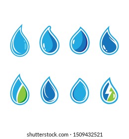 Water drop vector icon illustration