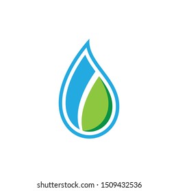 Water drop vector icon illustration