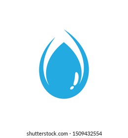 Water drop vector icon illustration