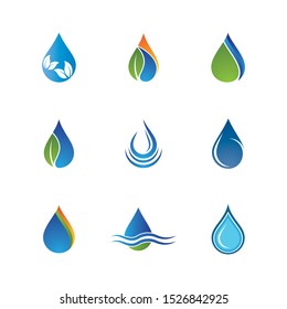 Water drop vector icon illustration