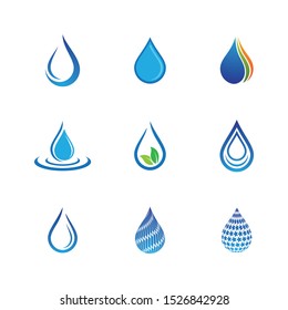 Water drop vector icon illustration