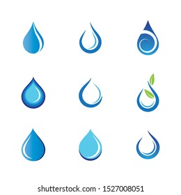 Water drop vector icon illustration