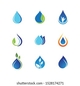 Water drop vector icon illustration