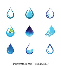 Water drop vector icon illustration