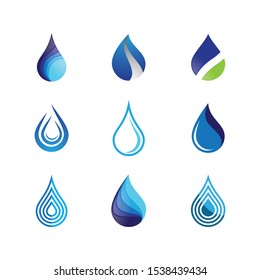 Water drop vector icon illustration