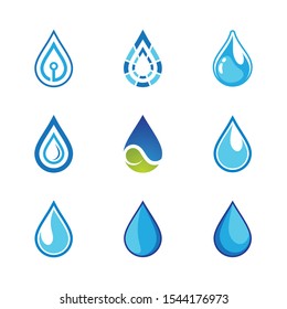 Water drop vector icon illustration