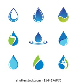 Water drop vector icon illustration