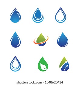 Water drop vector icon illustration