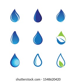 Water drop vector icon illustration
