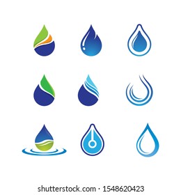 Water drop vector icon illustration