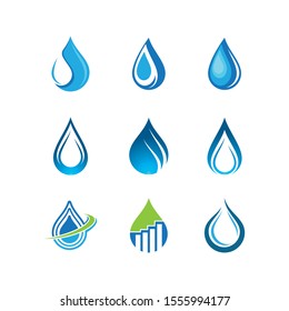 Water drop vector icon illustration