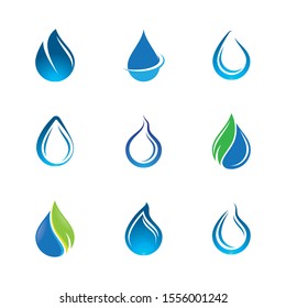 Water drop vector icon illustration