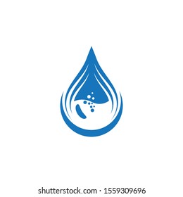 Water drop vector icon illustration