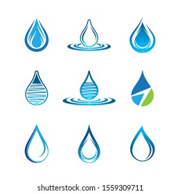 Water drop vector icon illustration