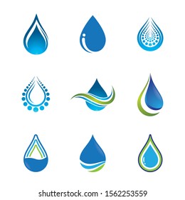 Water drop vector icon illustration