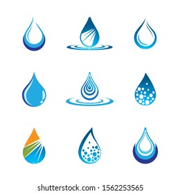 Water drop vector icon illustration