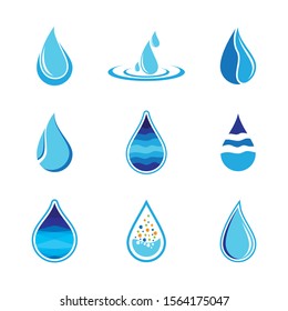 Water drop vector icon illustration