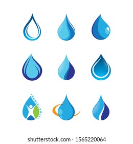 Water drop vector icon illustration
