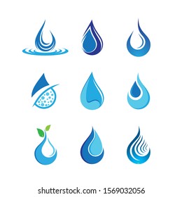 Water drop vector icon illustration
