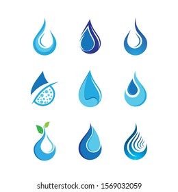Water drop vector icon illustration
