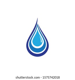 Water drop vector icon illustration