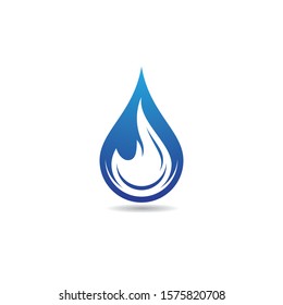 Water drop vector icon illustration