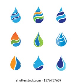 Water drop vector icon illustration