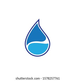 Water drop vector icon illustration