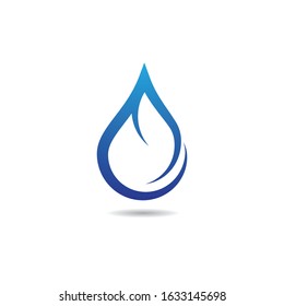 Water drop vector icon illustration