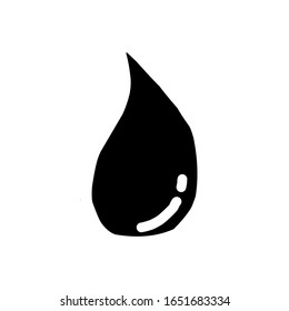 Ilustración del icono vectorial de caída de agua, pasos 10