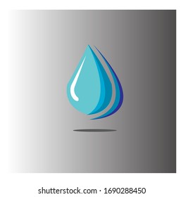 Icono de vector de caída de agua
