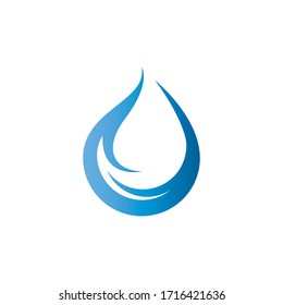 Water drop vector icon illustration